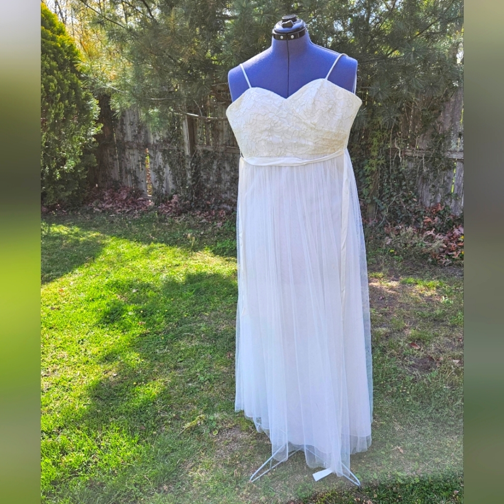 White Bridal Formal Gown